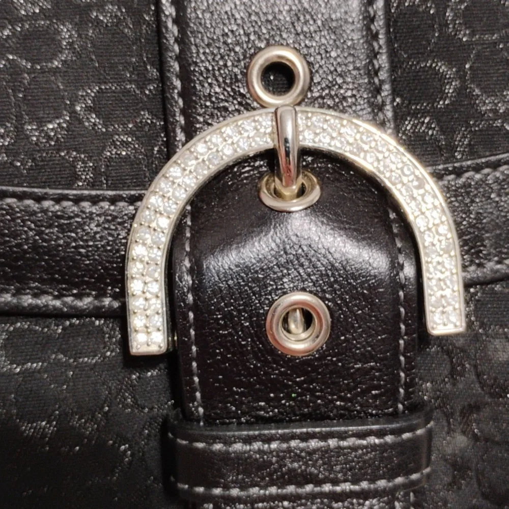 Authentic Coach Y2K Mini Studded Rhinestone Mini C Sparkle Collectible Bag - Picture 11 of 16